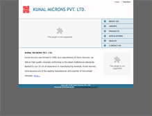 Tablet Screenshot of kunalmicrons.com